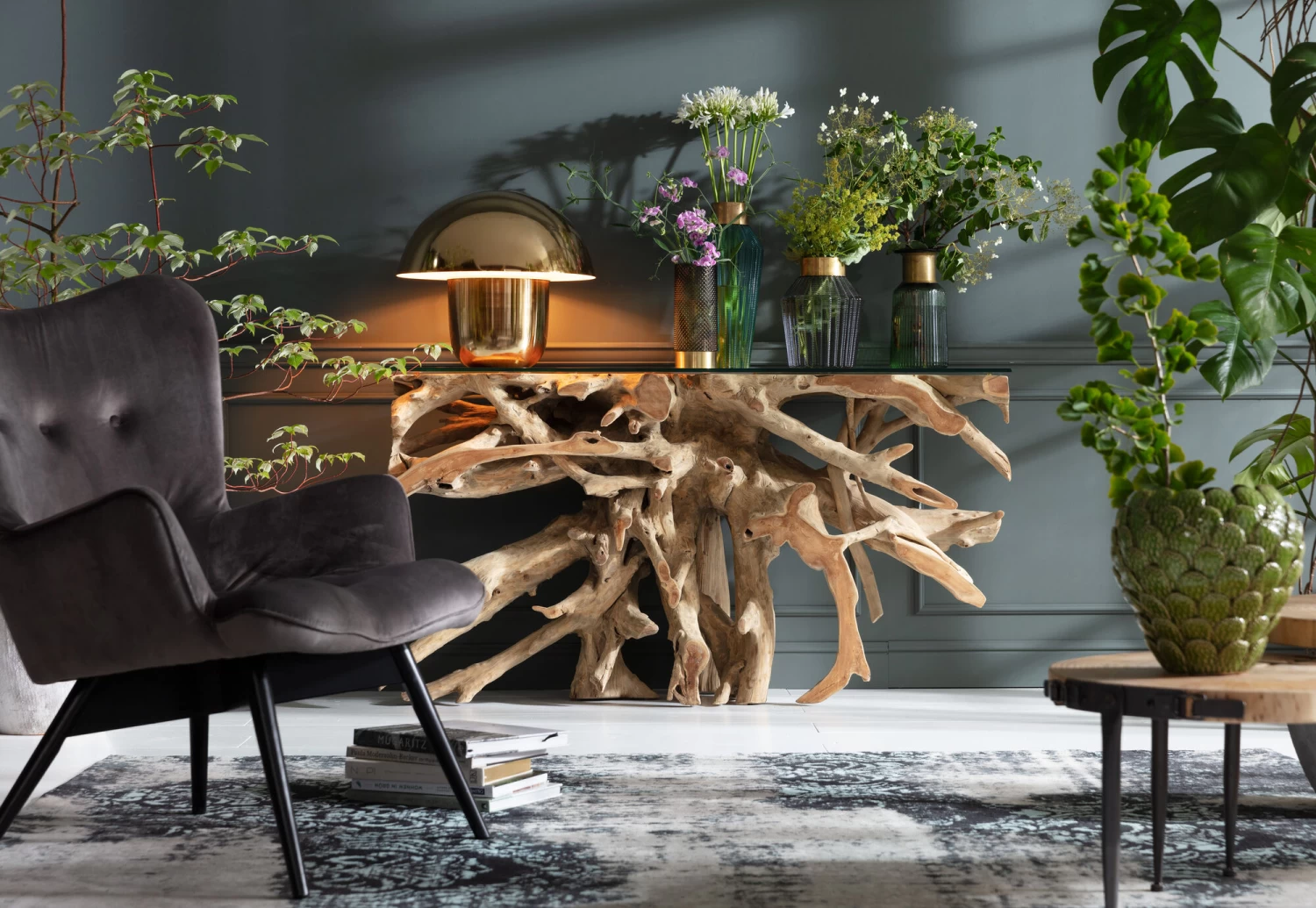 Tischleuchte Mushroom Brass – Bild 4