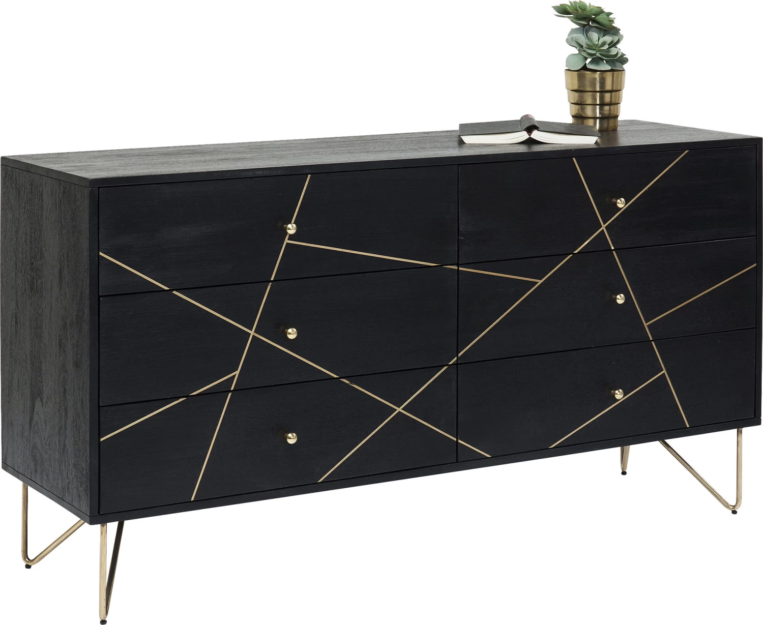 Sideboard Gold Vein 6 Schübe 145x82cm – Bild 11