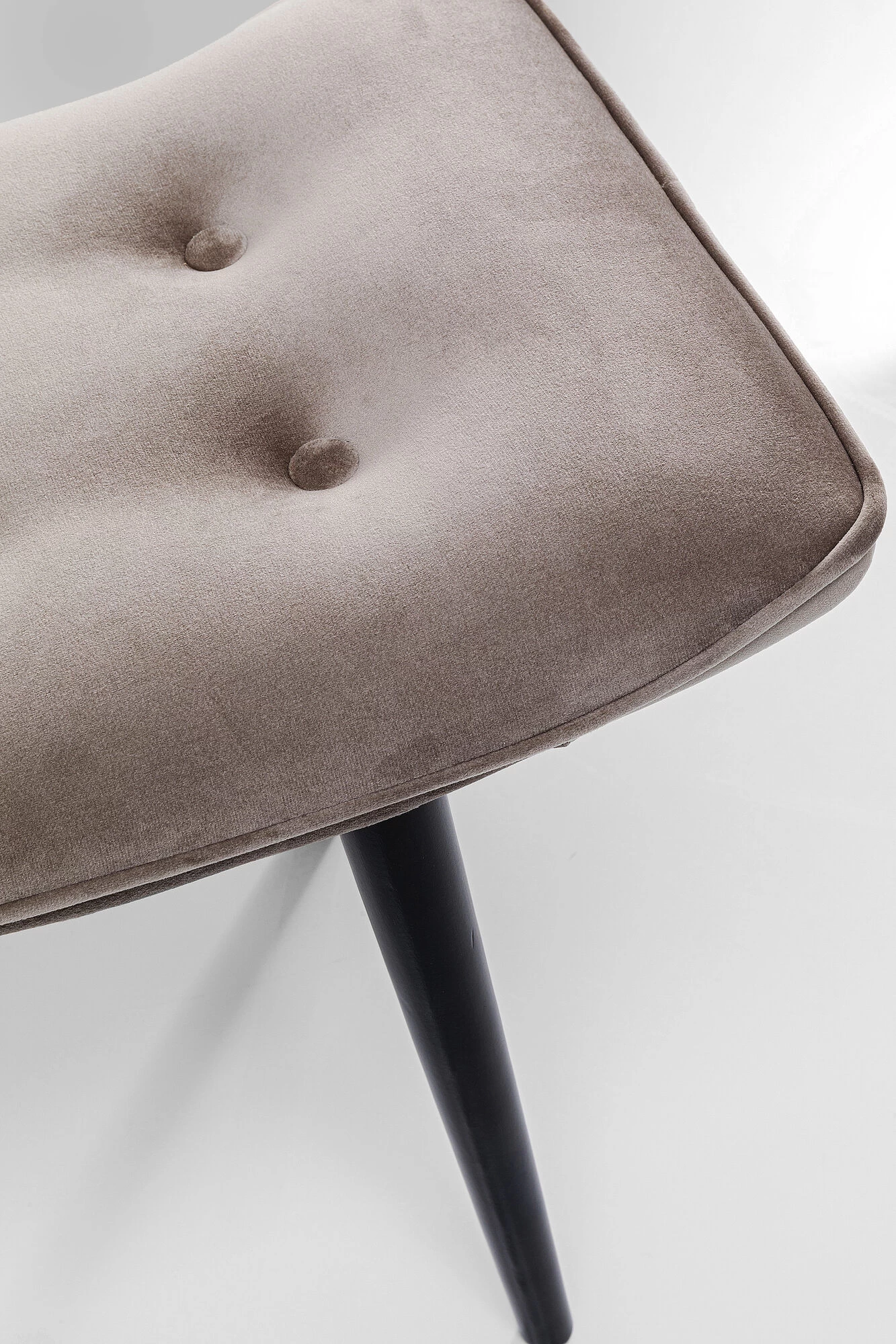 Hocker Black Vicky Velvet Grau 46x59cm – Bild 6