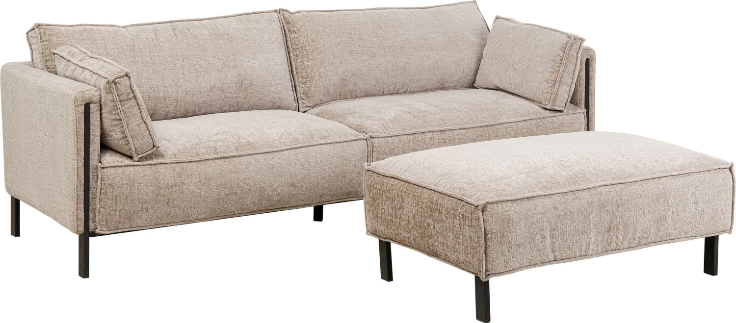 Sofa 3-Sitzer Victor Grau 233cm – Bild 6