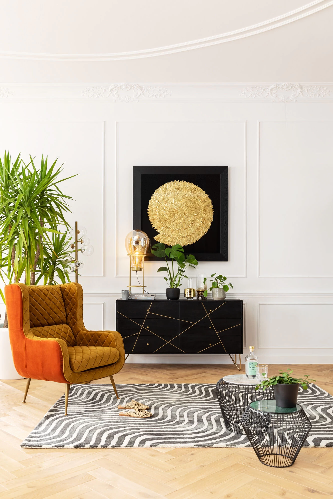 Sideboard Gold Vein 6 Schübe 145x82cm – Bild 2