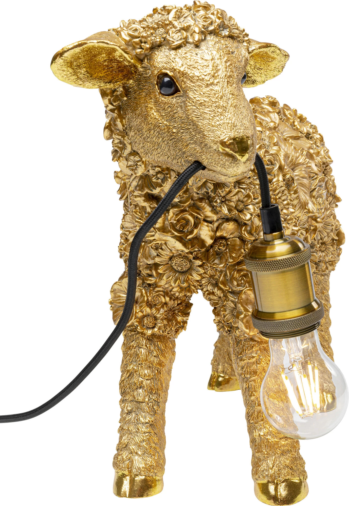 Tischleuchte Animal Flower Sheep Gold 36cm – Bild 4