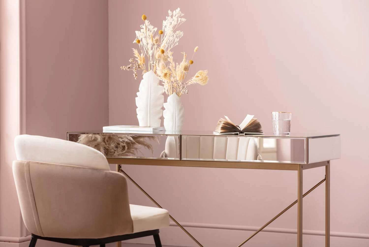 Schreibtisch Soran Gold 120x50cm – Bild 4