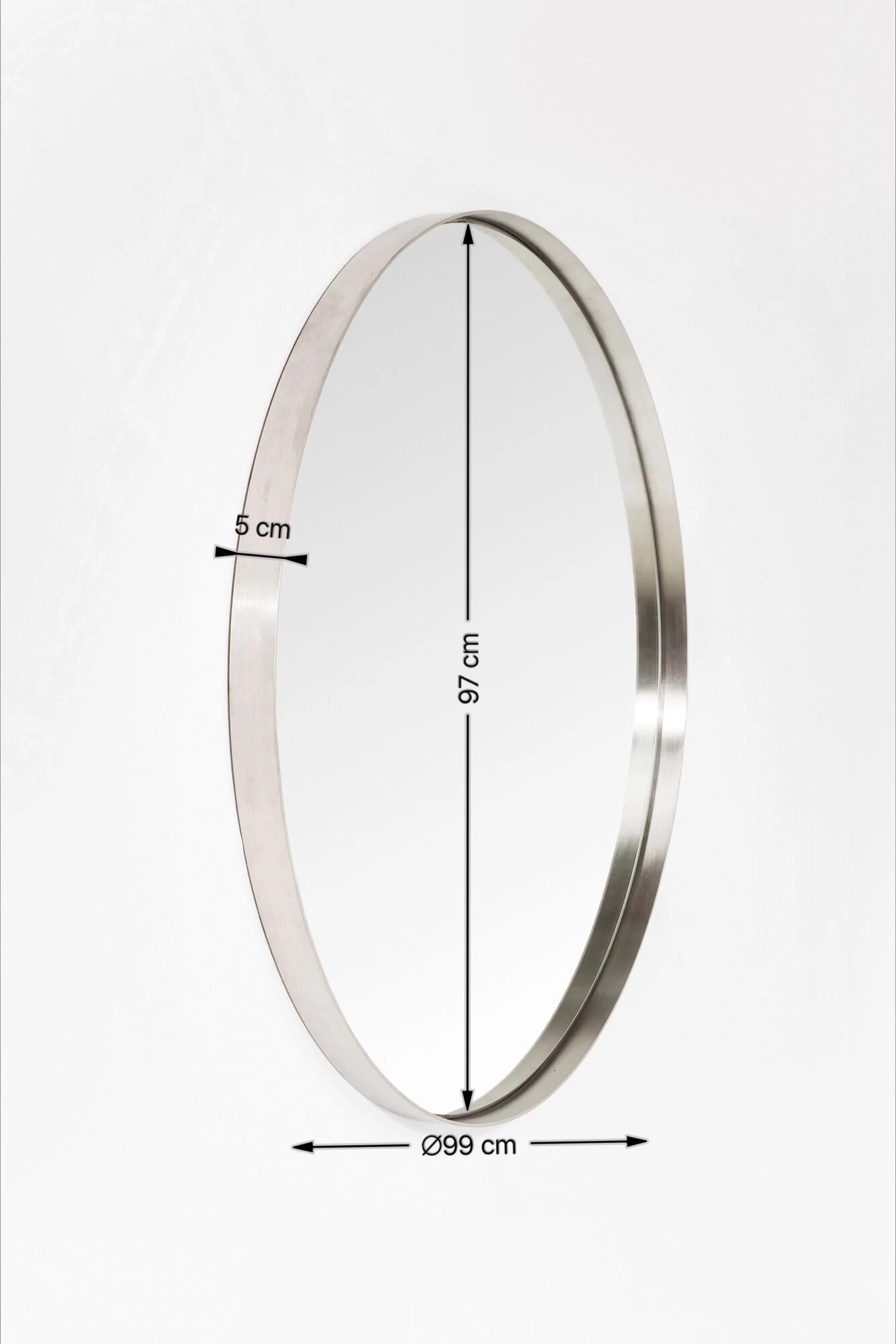 Spiegel Curve Round Stainless Steel Ø100cm – Bild 9