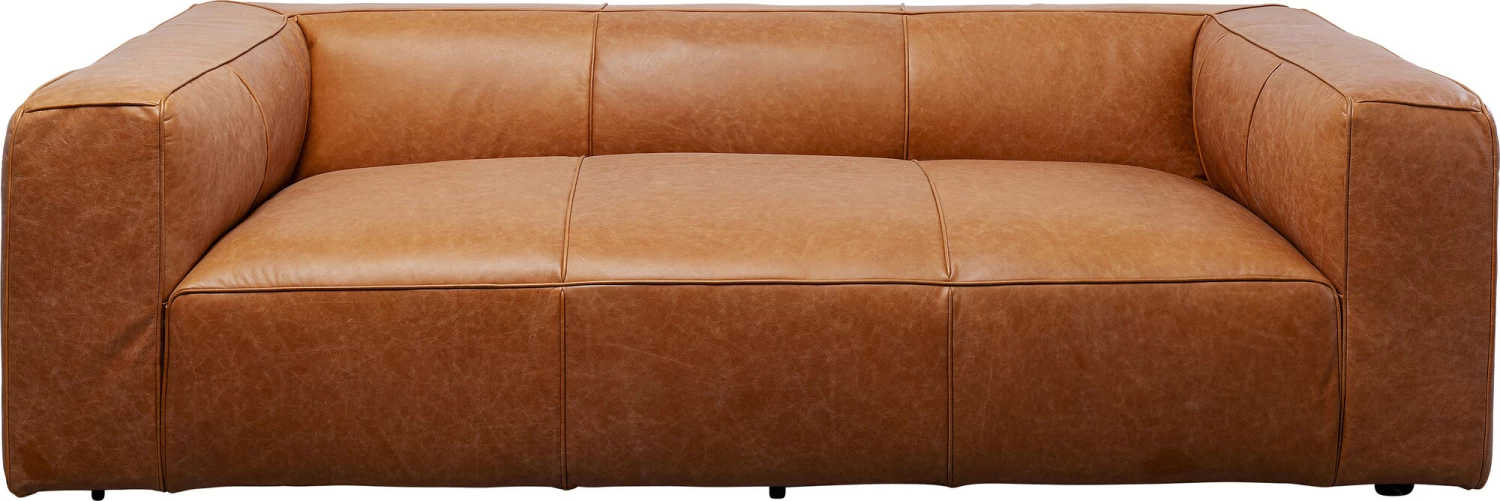 Sofa Cubetto Smart Leder Hellbraun 220cm – Bild 9