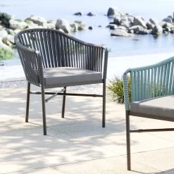 Armlehnstuhl Santanyi Dunkelgrau