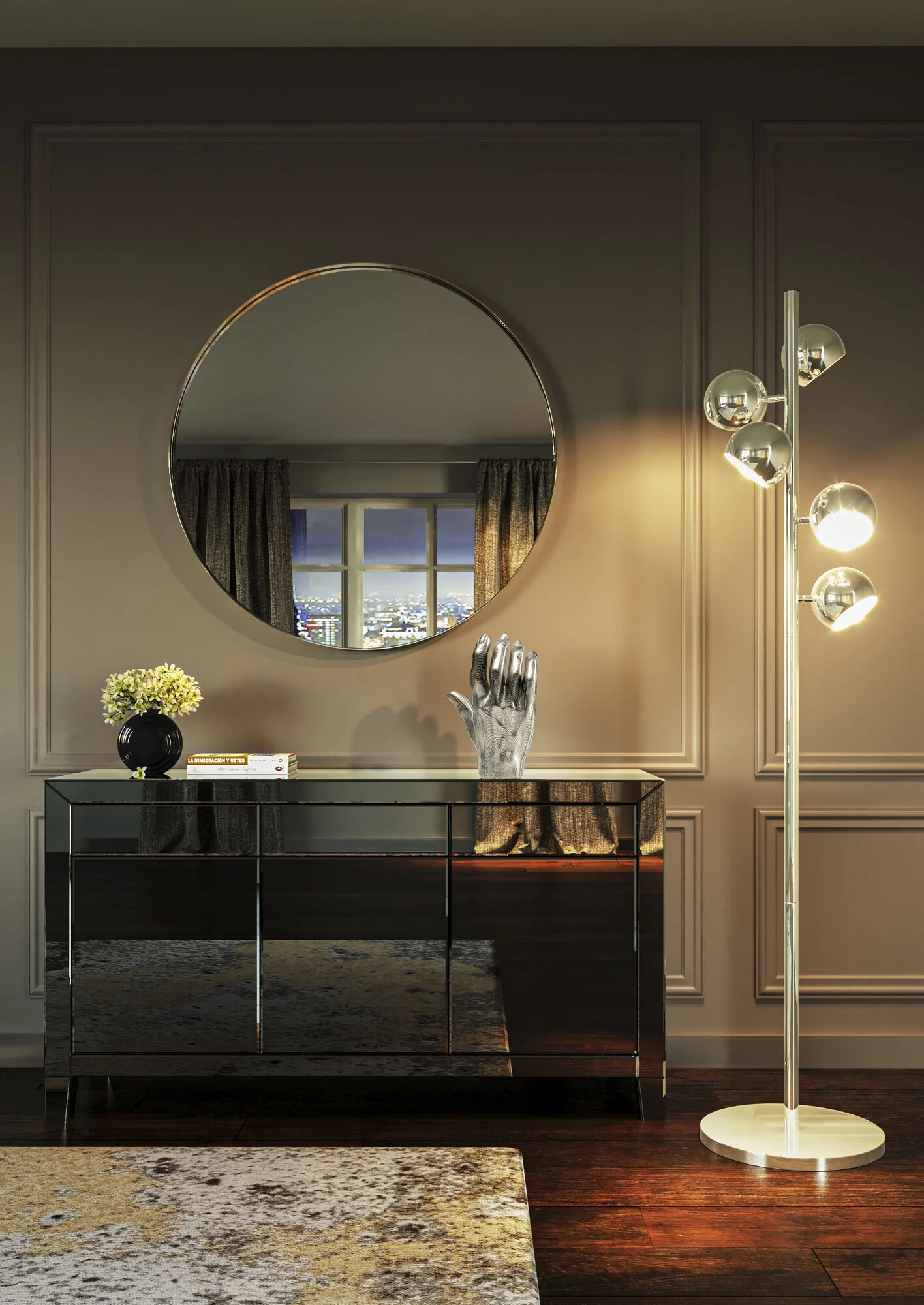 Sideboard Luxury Push Grau – Bild 3