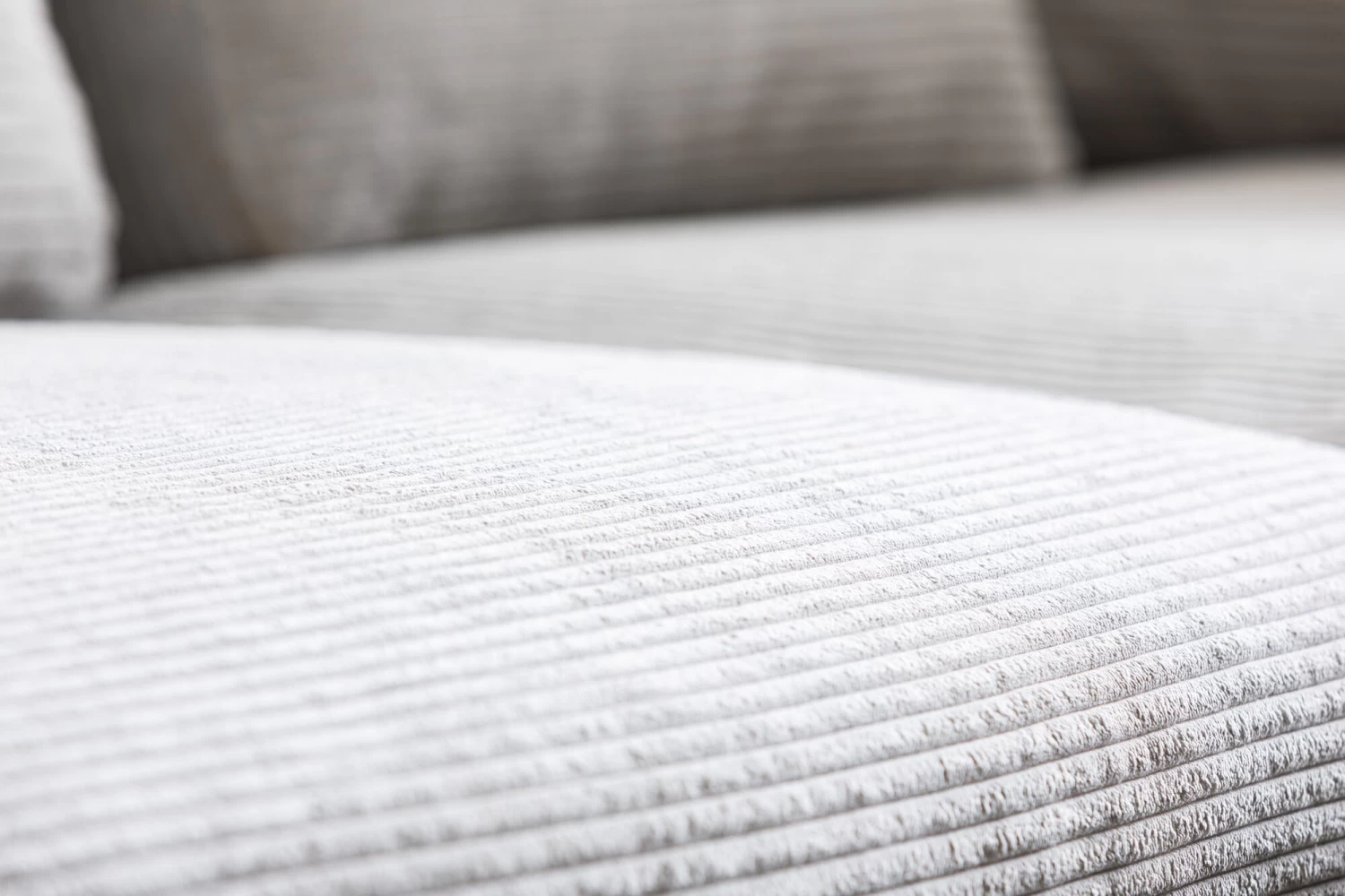 Ecksofa Gianni Cord Grau Links – Bild 2