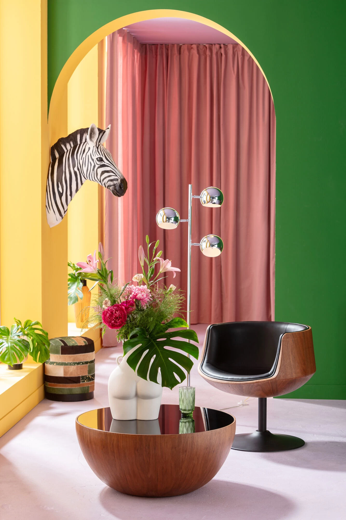 Drehstuhl Club Walnut – Bild 3