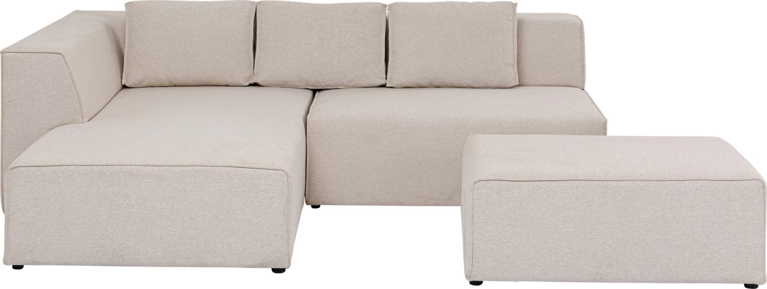 Ecksofa Infinity Ottomane Creme Links – Bild 9