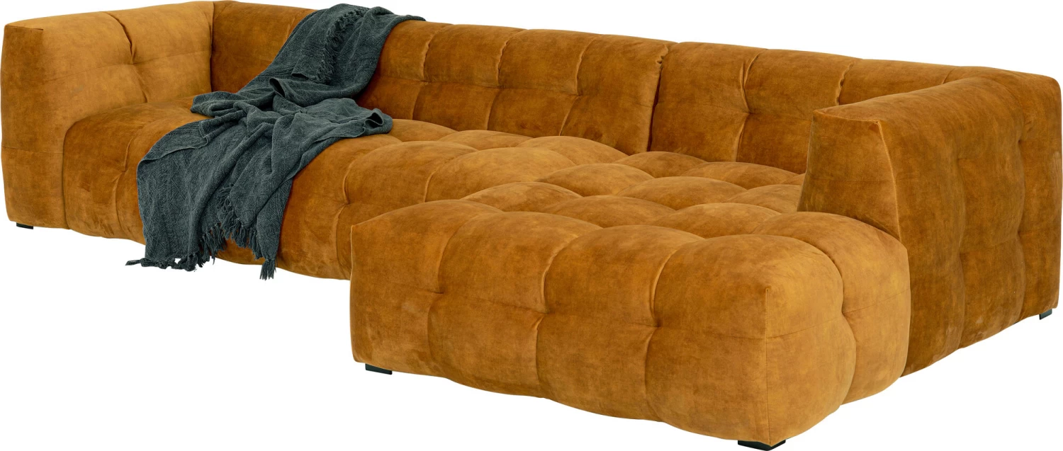 Ecksofa Salamanca Goldbraun Rechts – Bild 2