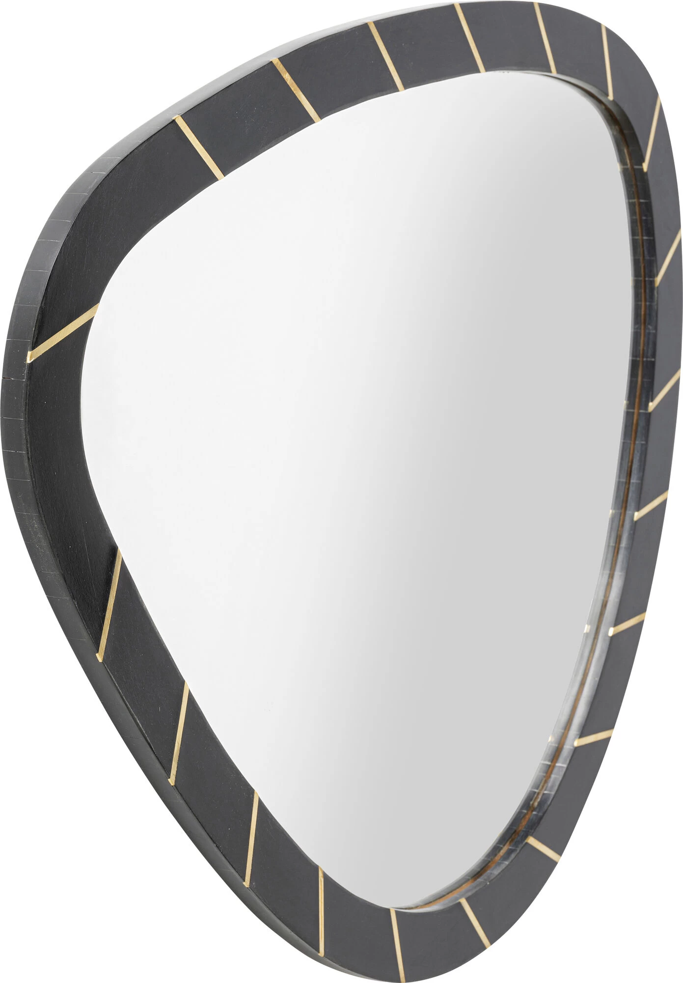 Wandspiegel Planos Schwarz 65x77cm