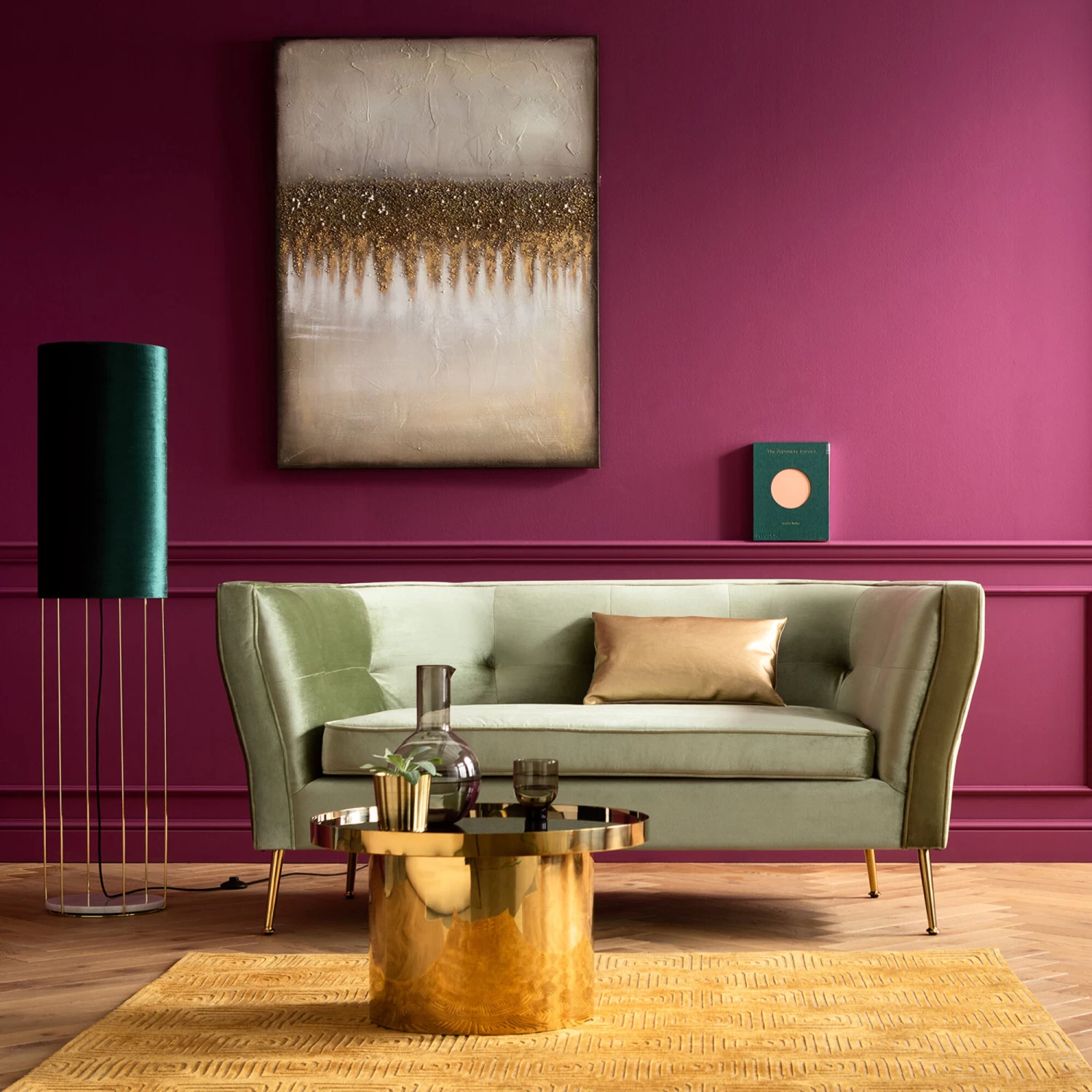 Sofa Rimini 2-Sitzer Grün – Bild 9