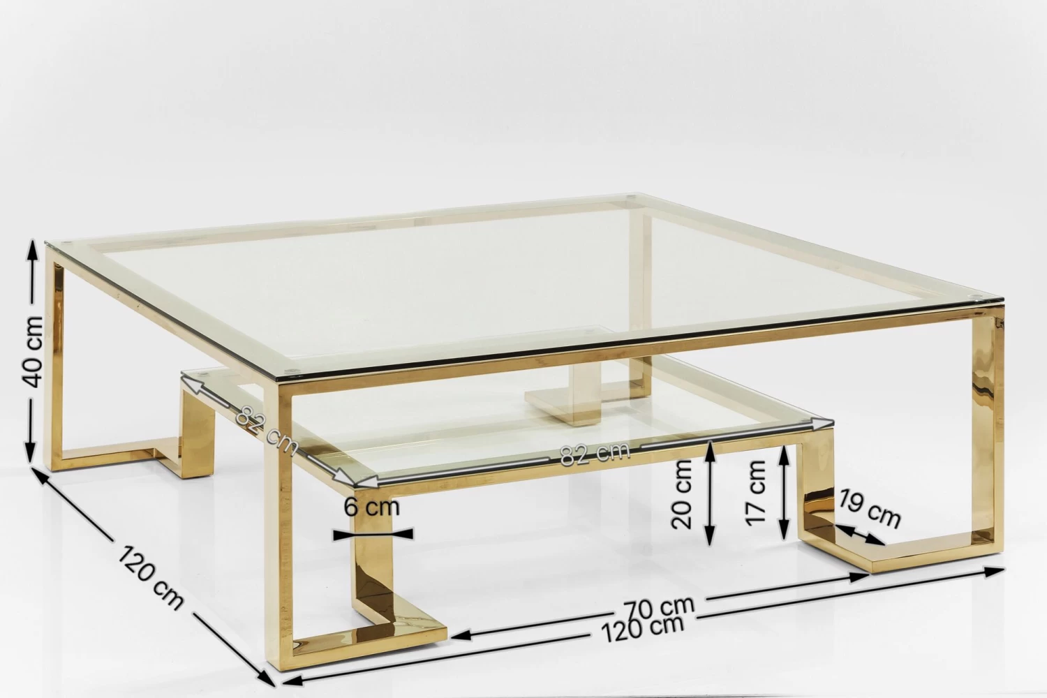 Couchtisch Gold Rush 120x120cm – Bild 16