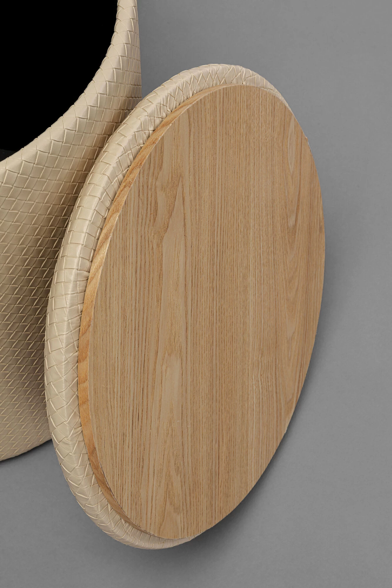 Hocker Venezia Storage Beige Ø40cm – Bild 5