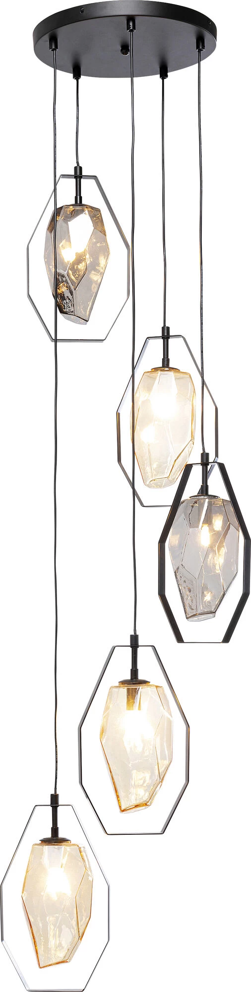 Hängeleuchte Diamond Fever Spiral Schwarz Ø42cm – Bild 9