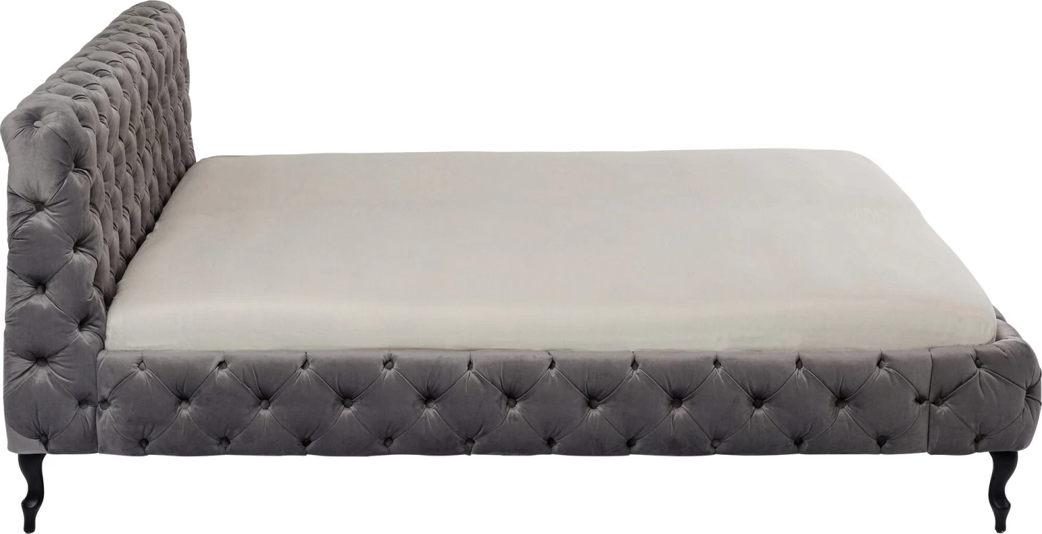 Bett Desire Velvet Silbergrau 160x200 Cm – Bild 11