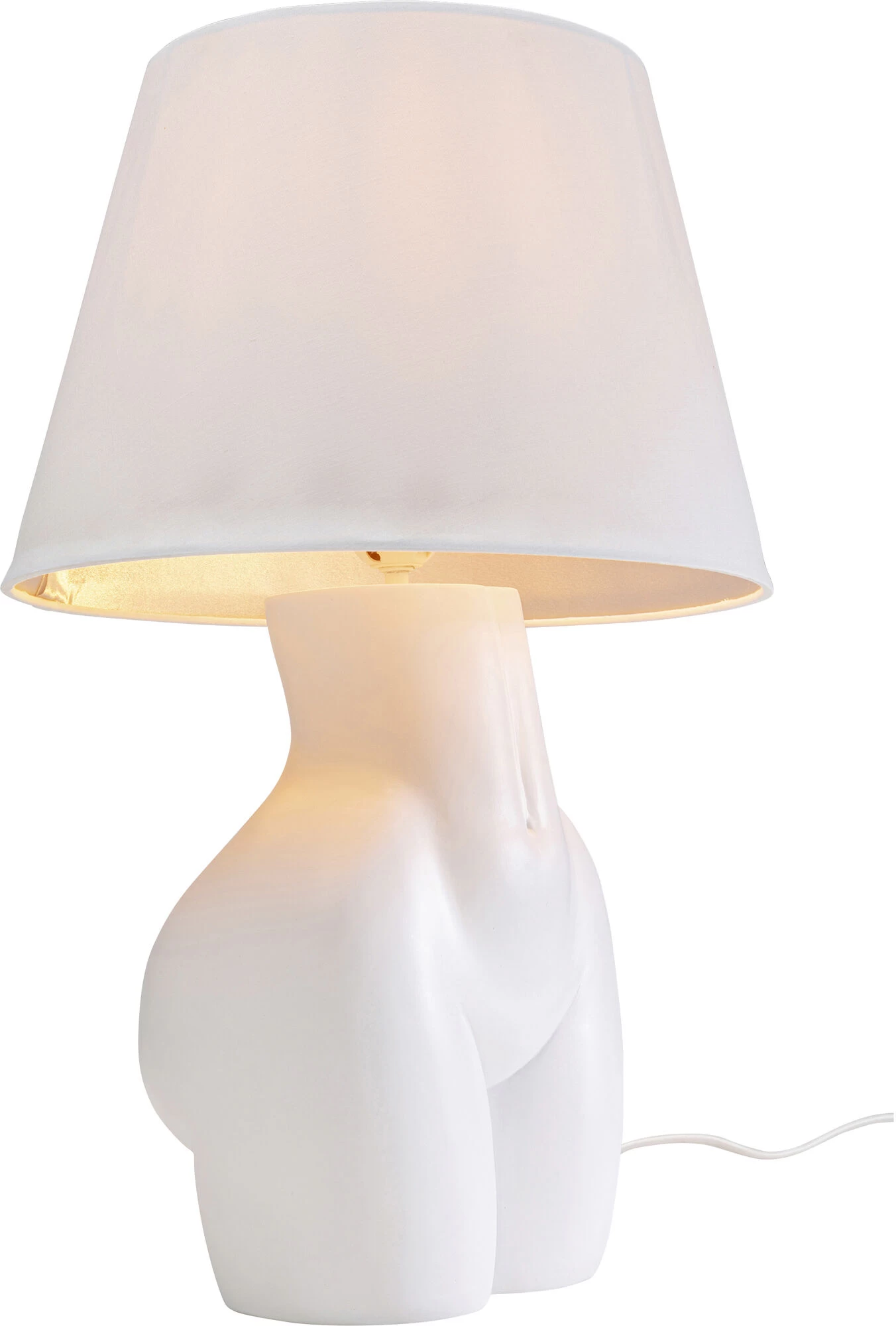 Tischleuchte Donna Weiß 48cm