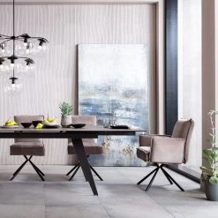 Drehstuhl Mit Armlehnen Chelsea Grau