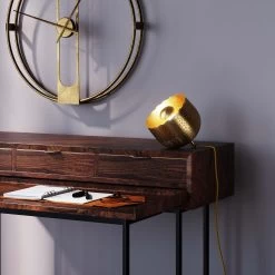 Bodenleuchte Apollon Gold Ø28cm