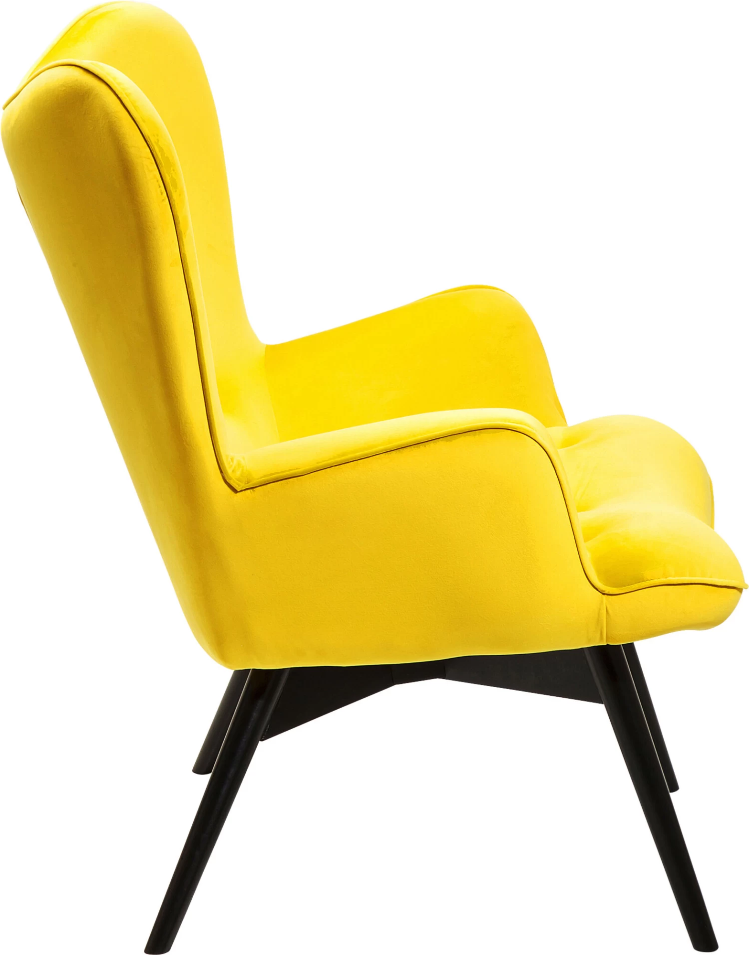 Sessel Black Vicky Velvet Yellow – Bild 2
