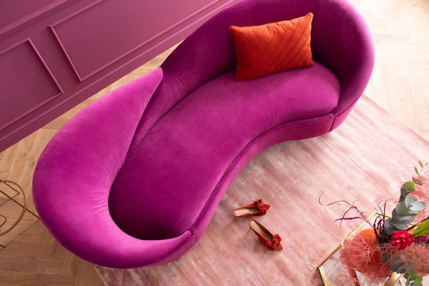 Sofa Night Fever 3-Sitzer Lila – Bild 3