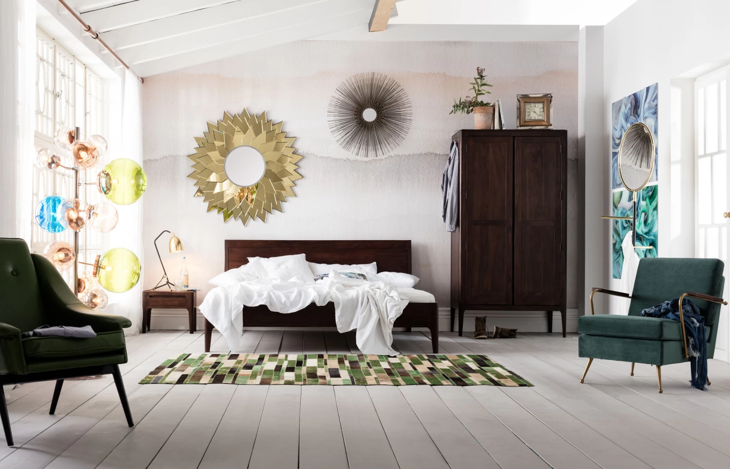 Holzbett Brooklyn Walnut 180x200cm – Bild 2