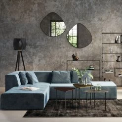 Ecksofa Infinity Velvet Ocean Links