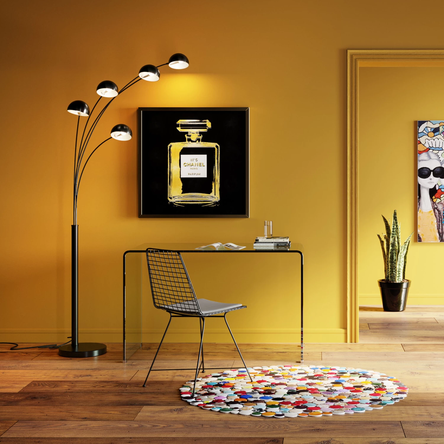 Schreibtisch Clear Club 125x60cm