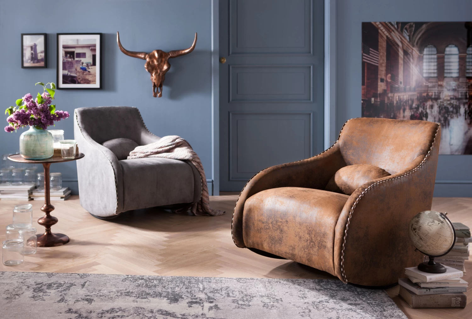 Schaukelsessel Swing Ritmo Vintage Grey – Bild 3