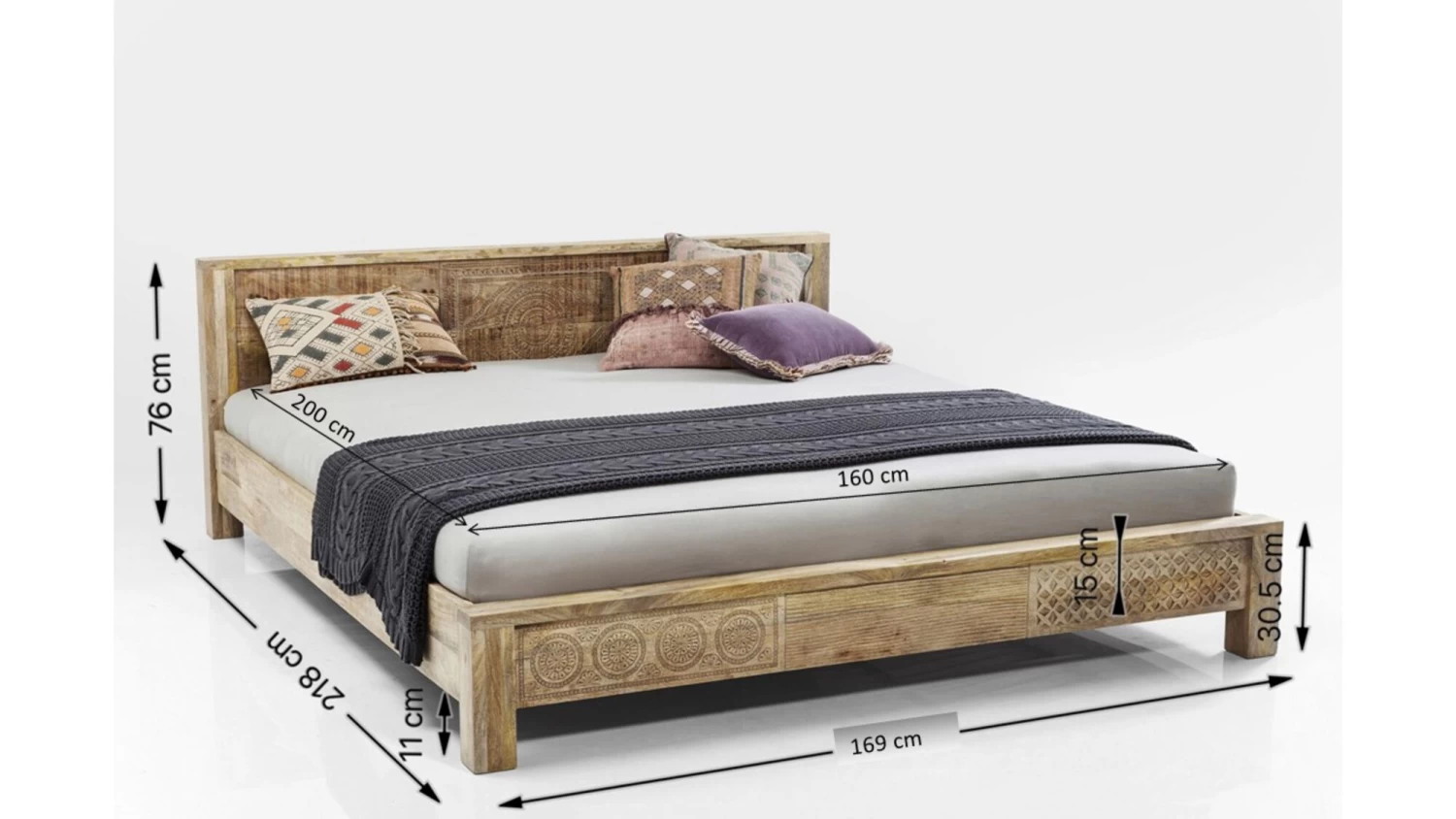 Holzbett Puro 160x200cm – Bild 12