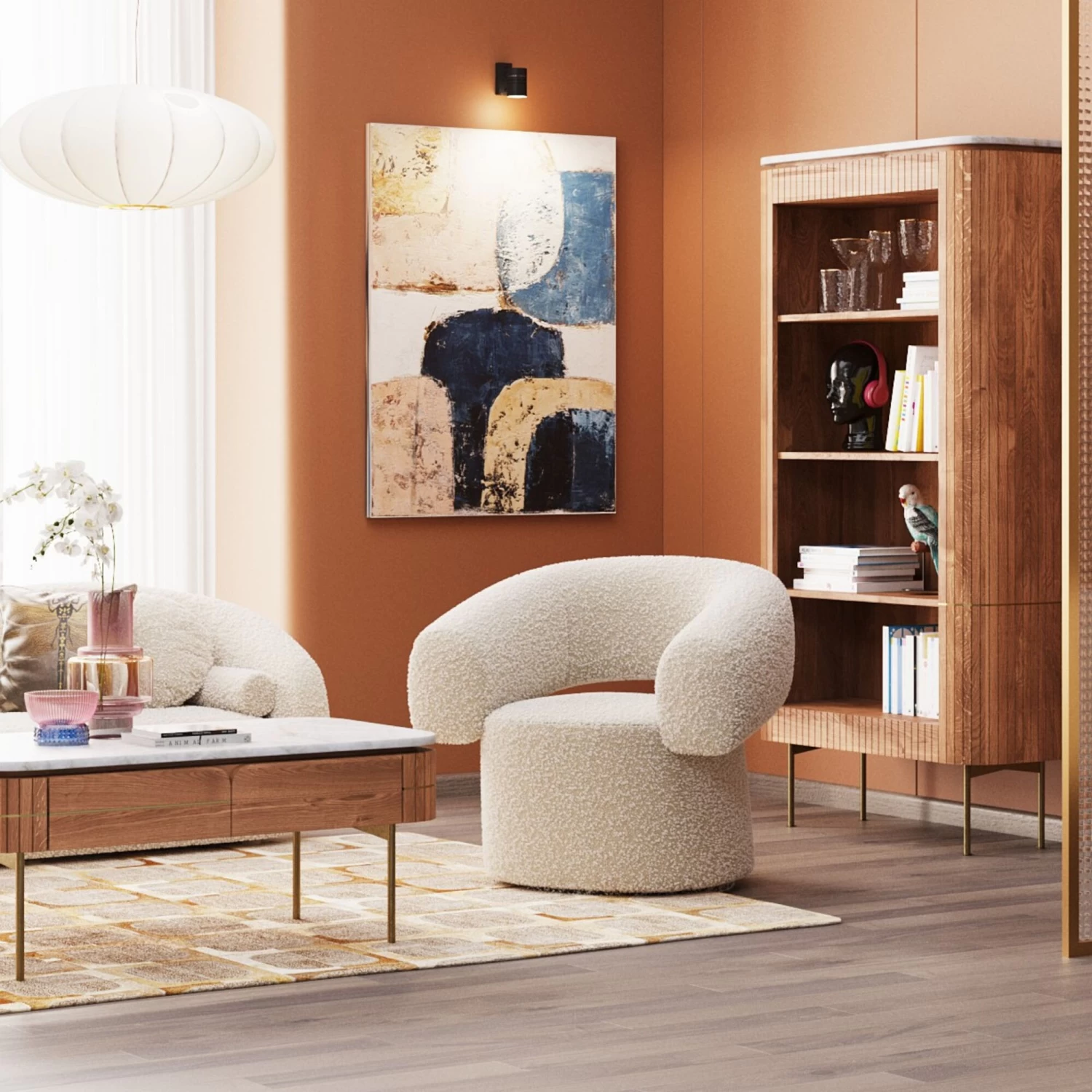 Drehsessel Maye Creme – Bild 2