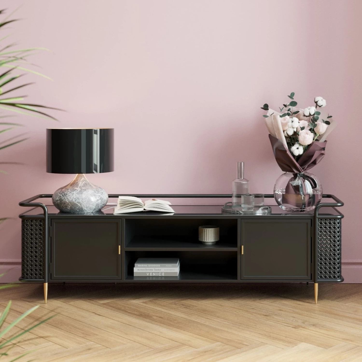 Lowboard Fence 160x48cm