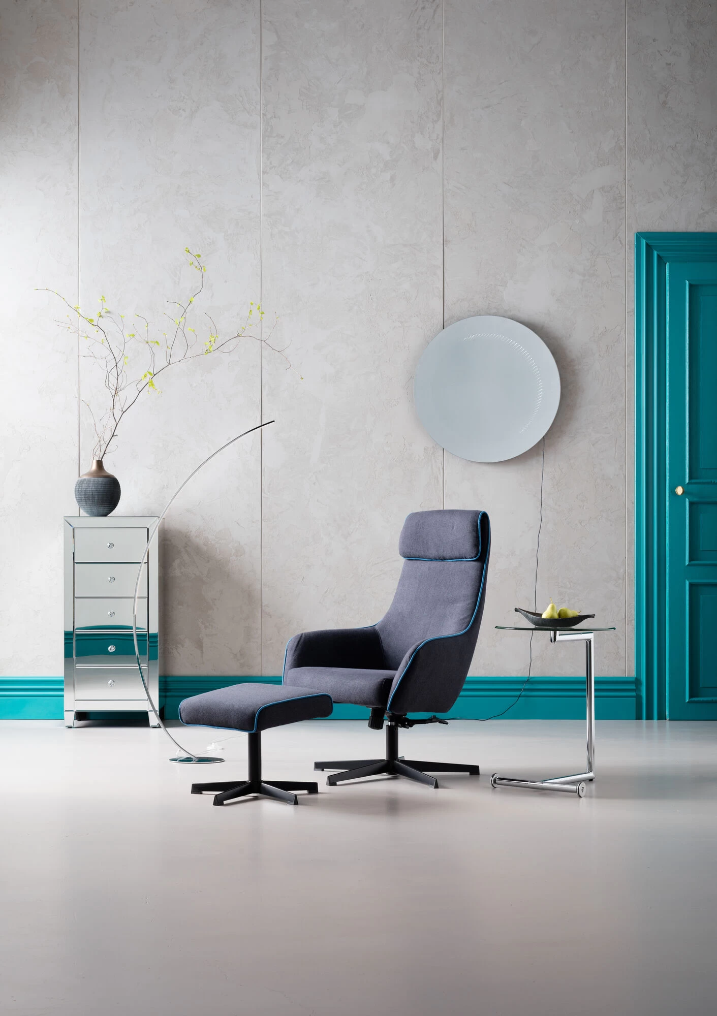 Hochkommode Luxury 5 Schübe – Bild 2