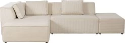 Ecksofa Infinity Ottomane Cord Creme Links