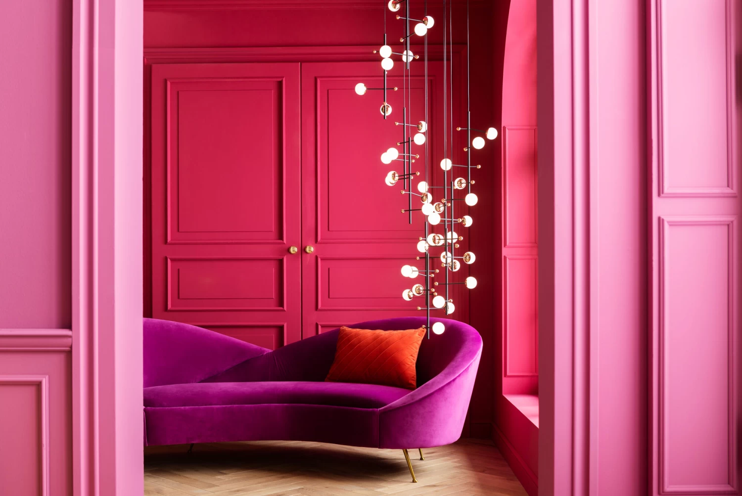 Sofa Night Fever 3-Sitzer Lila – Bild 5