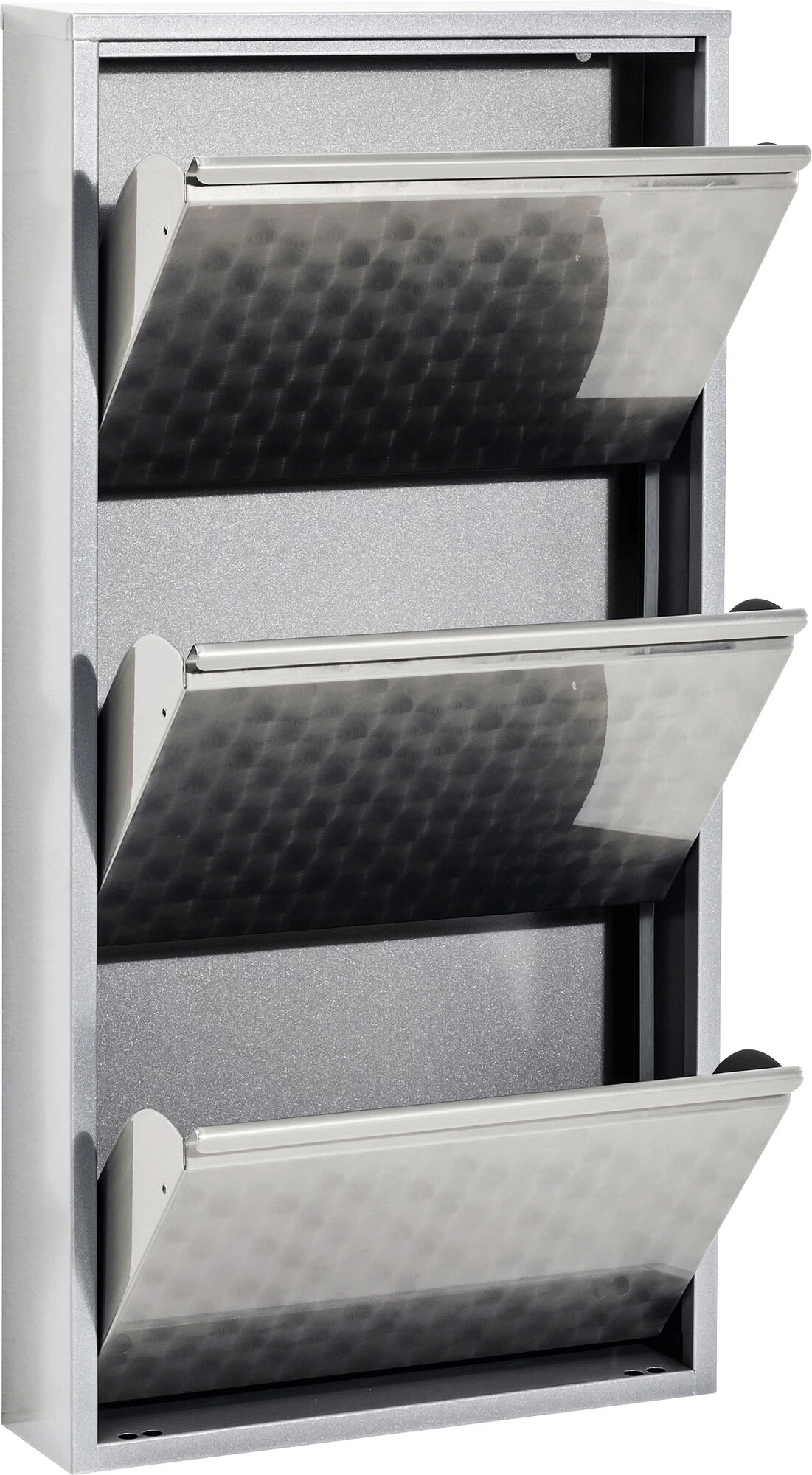 Schuhkipper Caruso 3-er Silber/geflext – Bild 3