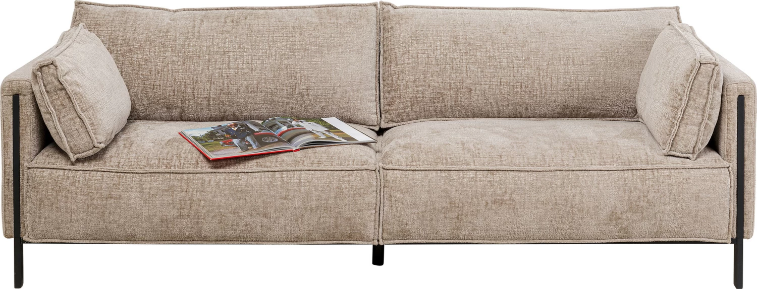 Sofa 3-Sitzer Victor Grau 233cm – Bild 3