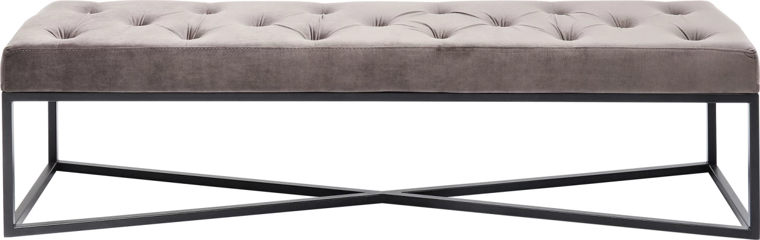 Bank Crossover Grau Schwarz 150x40cm – Bild 10