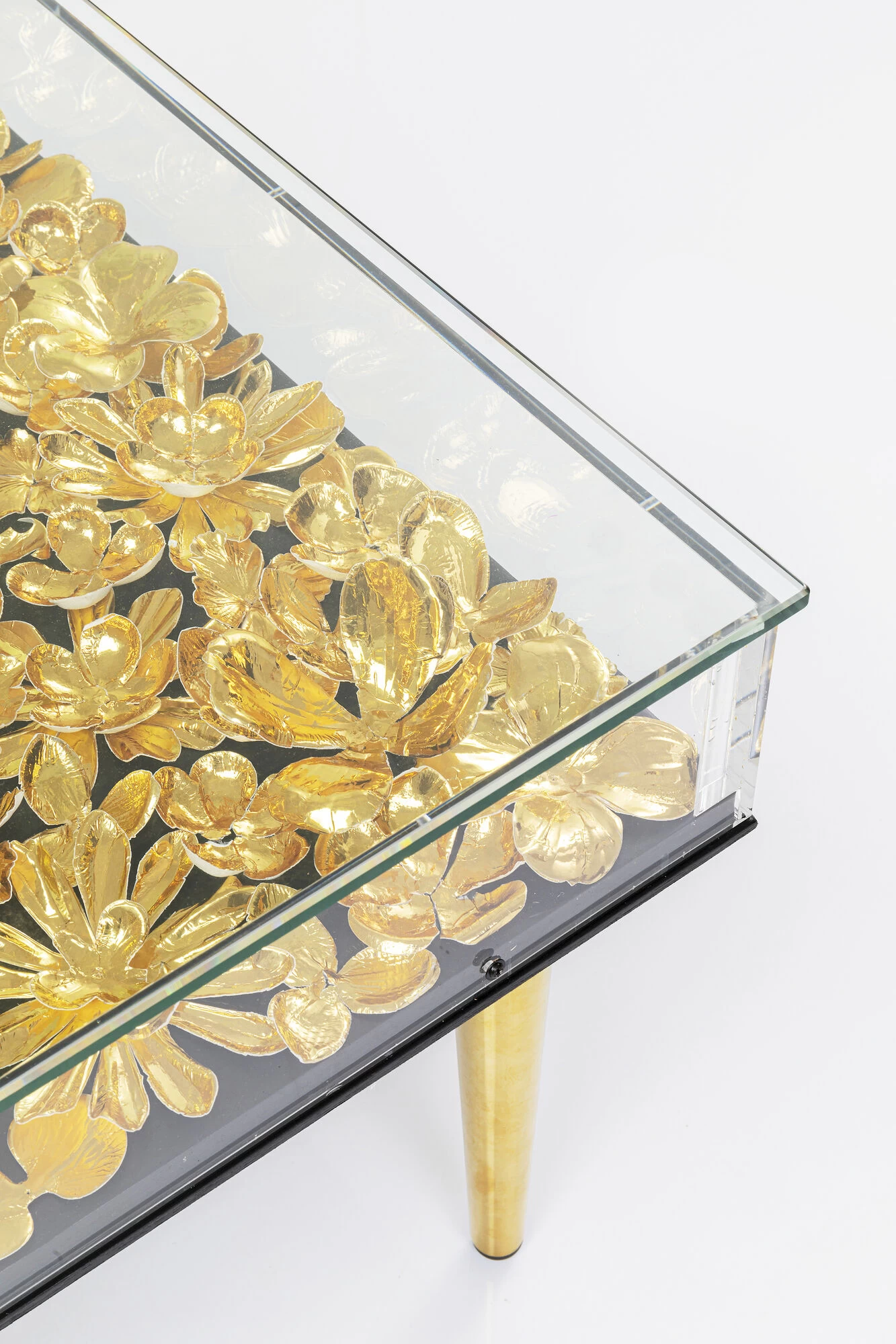 Couchtisch Gold Flowers 120x60 – Bild 8