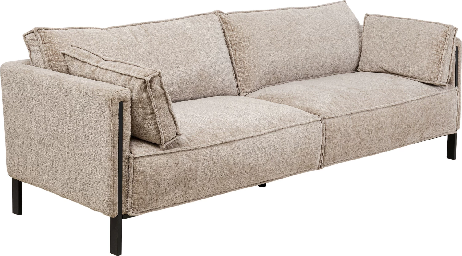 Sofa 3-Sitzer Victor Grau 233cm – Bild 2