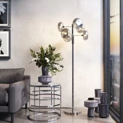 Stehleuchte Headlight Chrome 163cm