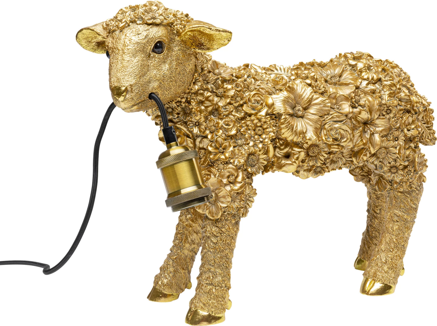 Tischleuchte Animal Flower Sheep Gold 36cm – Bild 3
