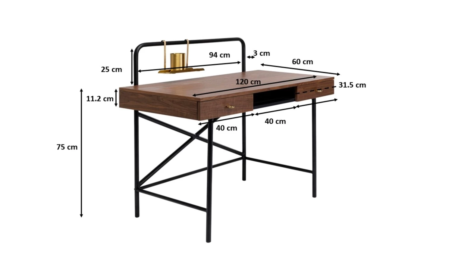 Schreibtisch Ready To Work 120x60cm – Bild 13
