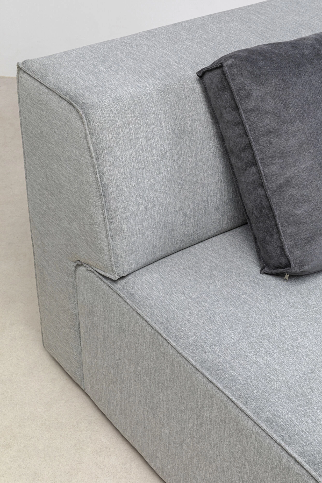 Infinity Ottomane Semi Elements Grau Rechts – Bild 6