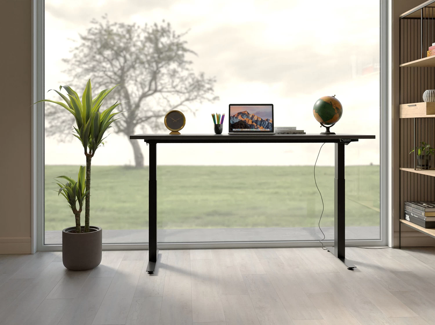 Schreibtisch Office Smart Schwarz Schwarz 140x70 â Bild 3