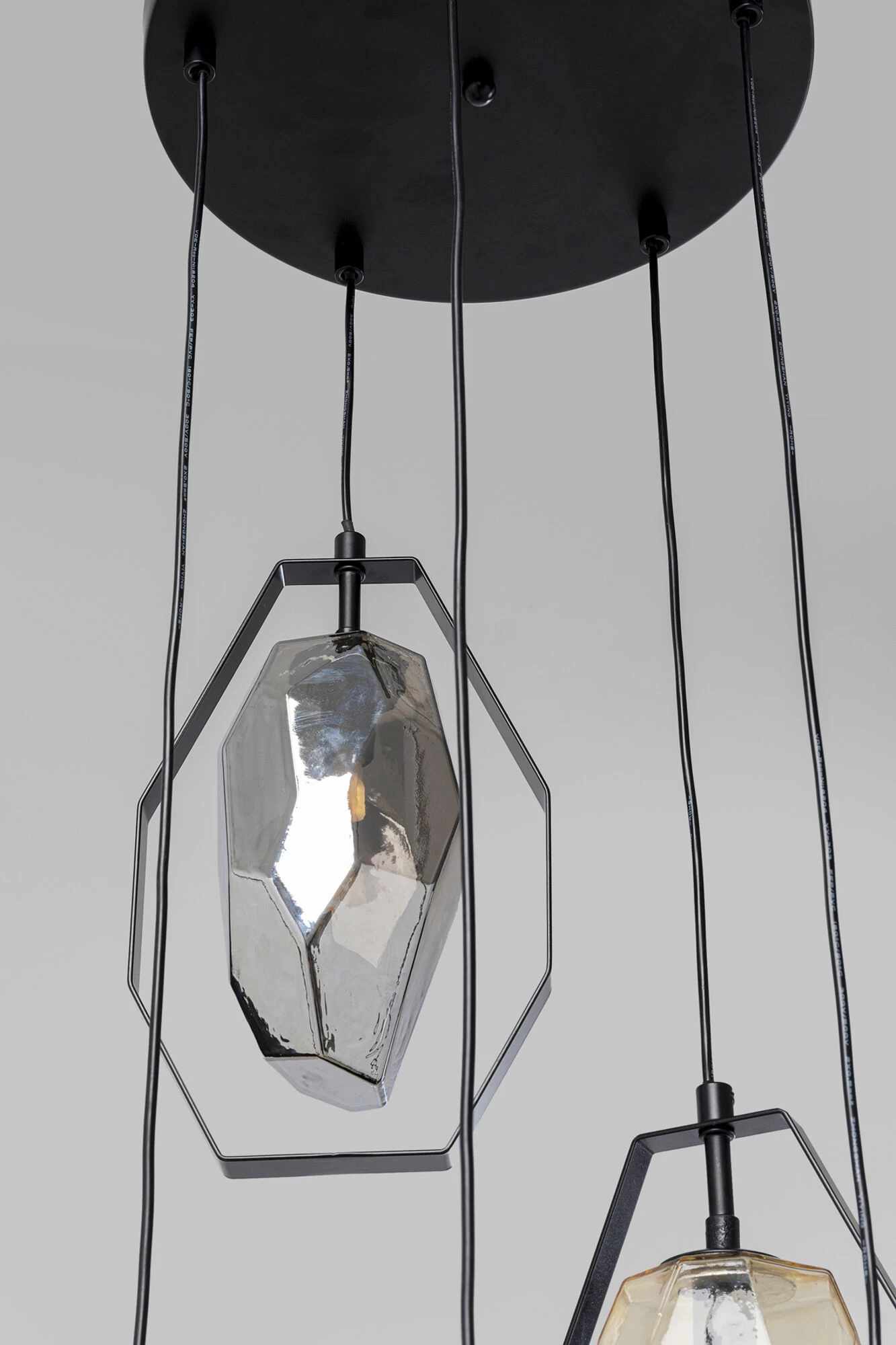 Hängeleuchte Diamond Fever Spiral Schwarz Ø42cm – Bild 6