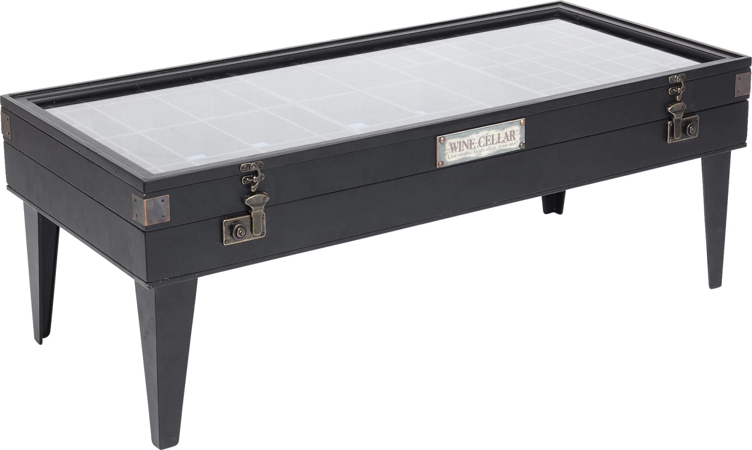 Couchtisch Collector Schwarz 122x55cm – Bild 9