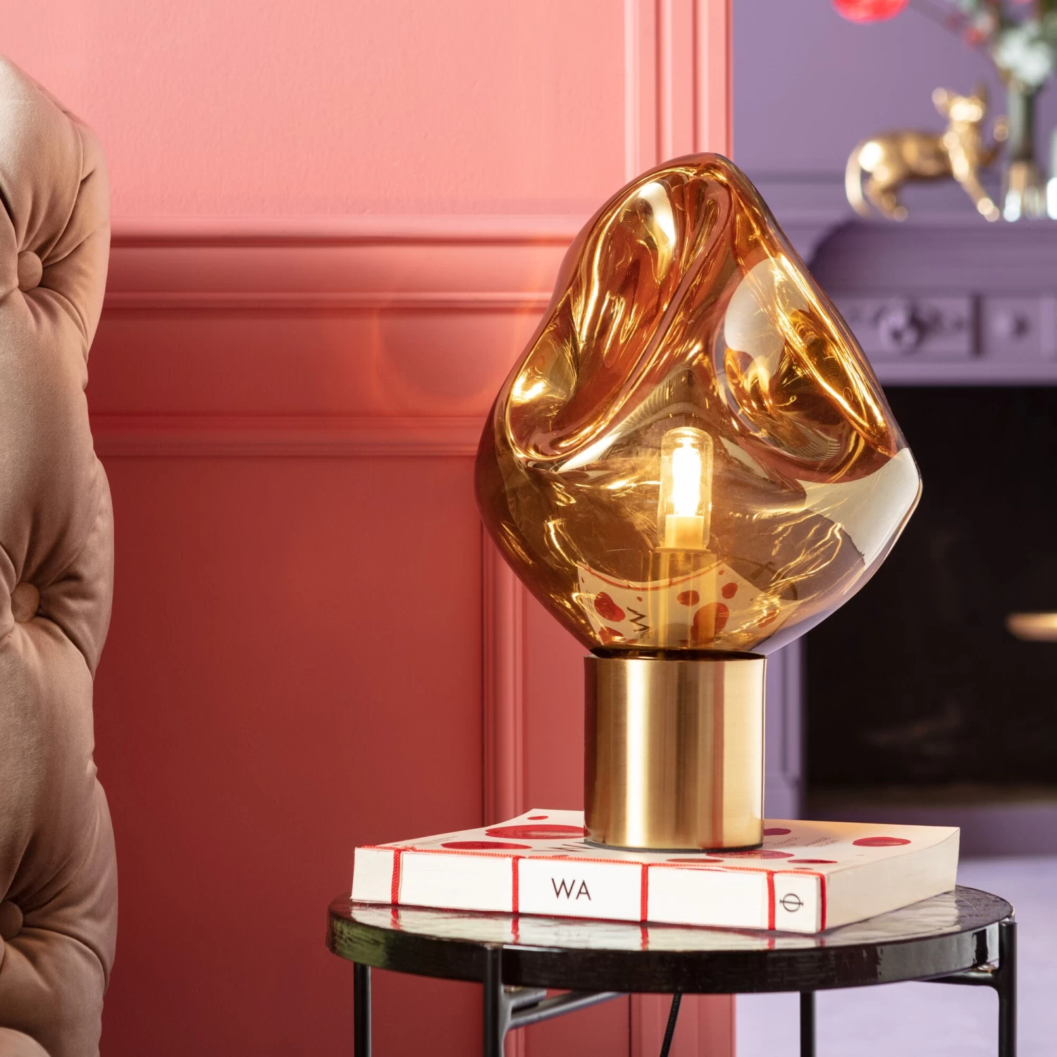 Tischleuchte Supernova Gold 38cm