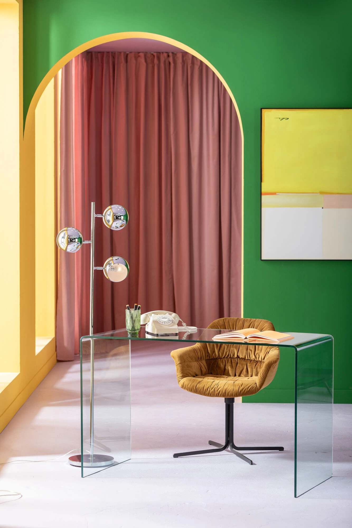 Drehstuhl Colmar Gelb – Bild 3